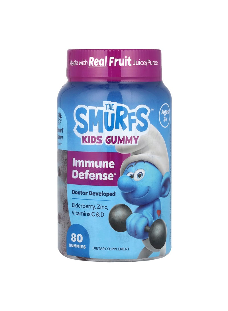 Kids Gummy, Immune Defense, Ages 3+, Smurf Berry , 80 Gummies